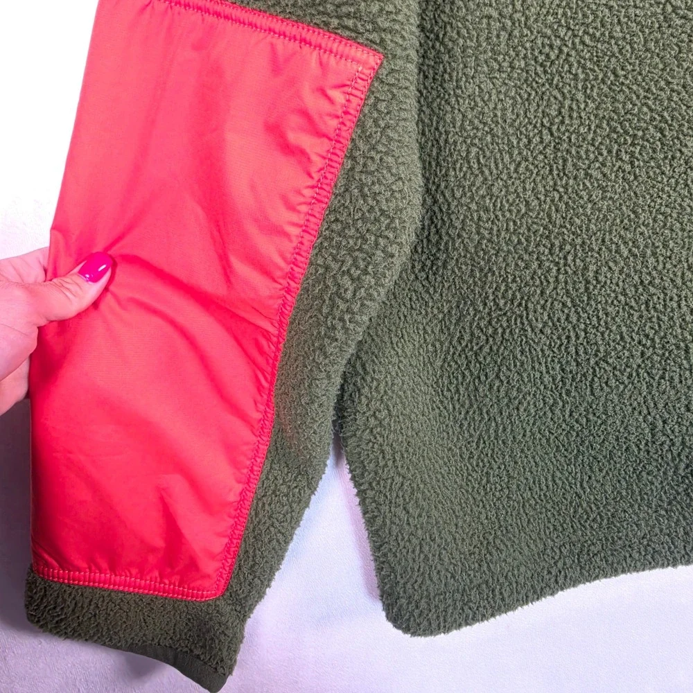 Nike Sportswear Sport Essentials+ Fleece Jacket Men's M Green Orange Full Zip